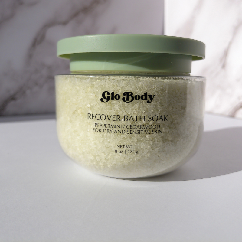 Recover- Peppermint and Cedarwood Bath Soak with Epsom and Dead Sea Salt